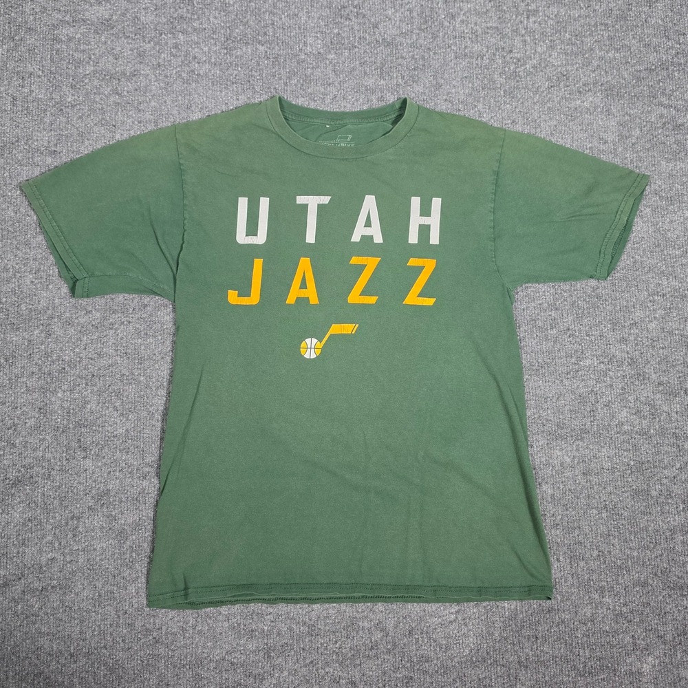 Utah Jazz NBA Team Store Exclusive Graphic T-Shirt Green Mens Small‎ S